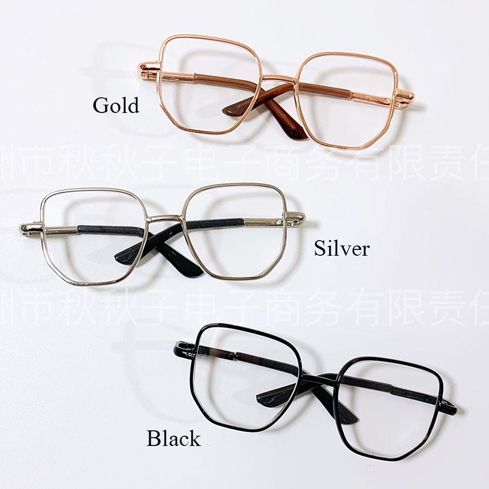 RAINBOW Cute Dolls Eyewear Mini Toy Eyeglasses Square Glasses Gift 1/6 1/12 BJD Fashion Retro Doll Accessories/Multicolor