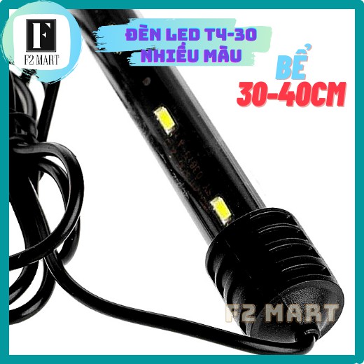 Đèn Led T4-30 Nhiều Màu Dùng Cho Bể Cá Cảnh, Bể Thủy Sinh 30-40cm