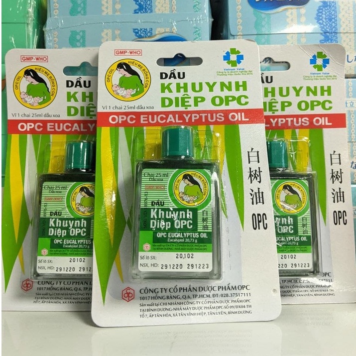 Dầu khuynh diệp mẹ bồng con OPC Eucalyptus Oil 25ml / dầu khuynh diệp cho bé