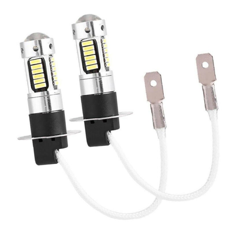 Bộ 2 Đèn LED Sương Mù 100W H3 1800LM Siêu Sáng Chuyên Dụng Cho Xe Hơi