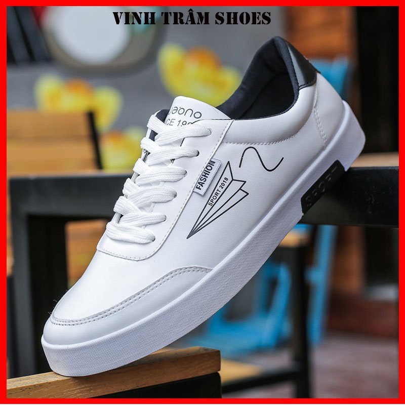 Giày thể thao sneaker nam cổ thấp đế cao 3cm hàng sẵn kho từ 38 - 43