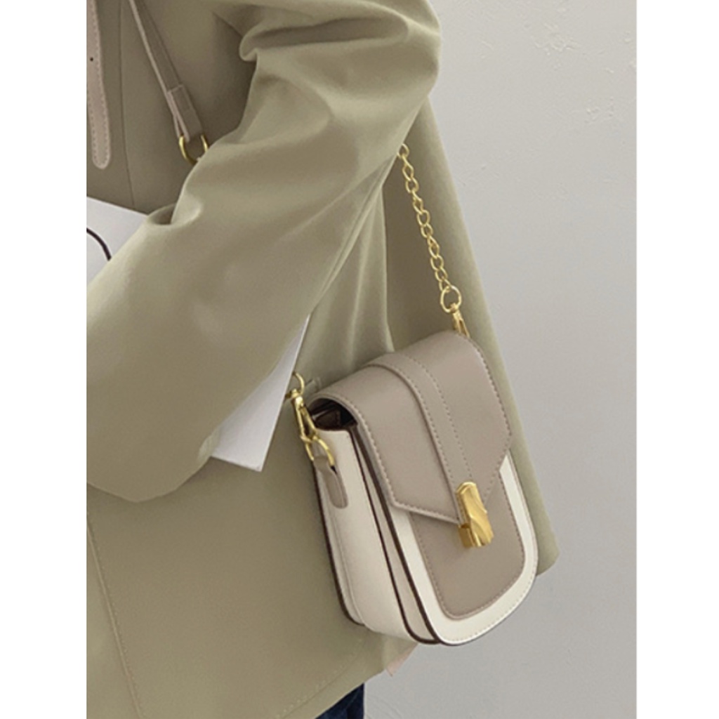 Túi vuông đeo chéo mini túi tote vintage da công sở hàn quốc La.orie - La008