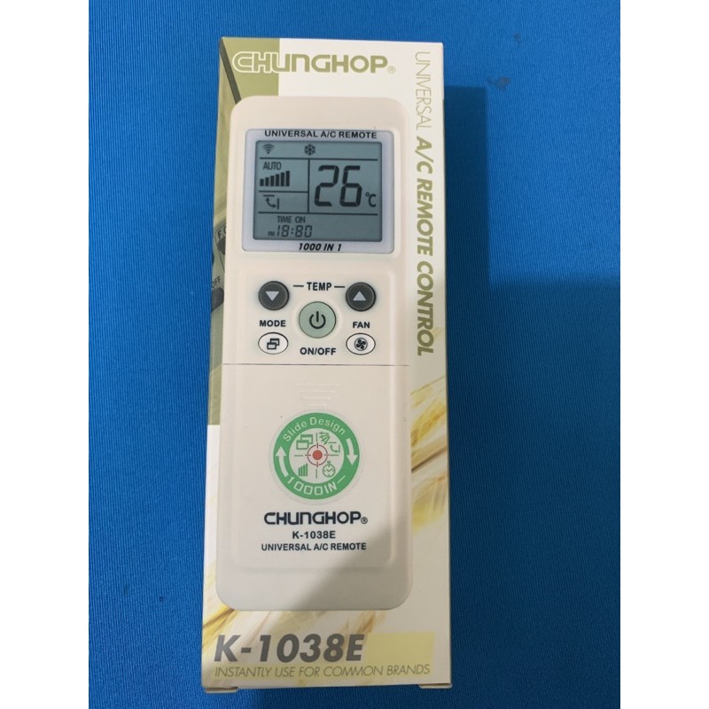 REMOTE ĐIỀU KHIỂN MÁY LẠNH ĐA NĂNG CHUNGHOP K-1038E