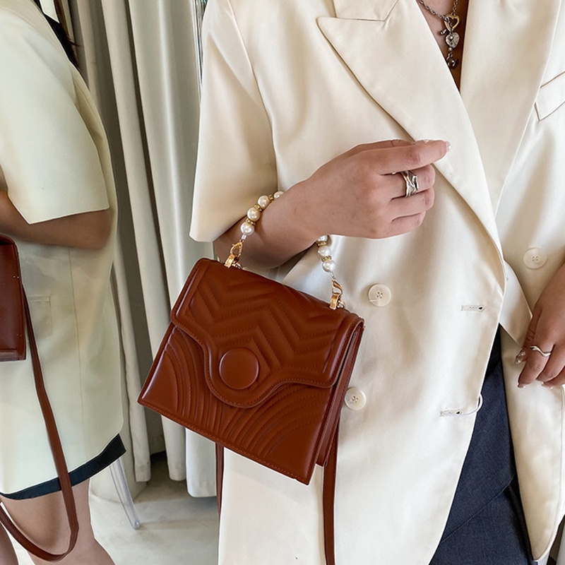 Túi IELGY đeo chéo màu sắc đơn giản cổ điển dành cho nữ