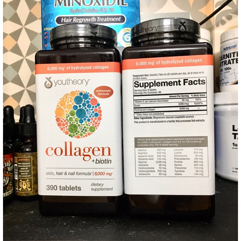 COLLAGEN YOUTHEORY + Biotin - 390V