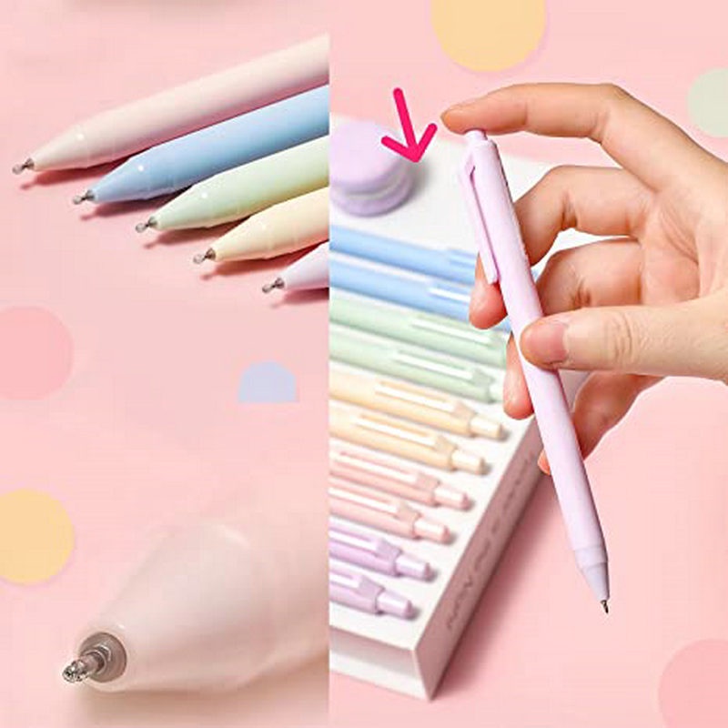 Bút Mực Gel Màu Sắc Ngọt Ngào Có Thể Thu Gọn Tiện Dụng Cho Học Sinh/ Văn Phòng