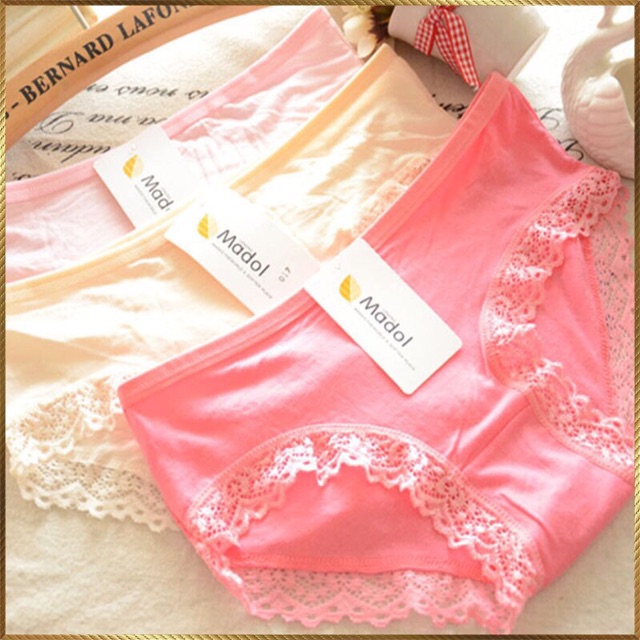 🆘Quần lót cotton viền ren 017🆘