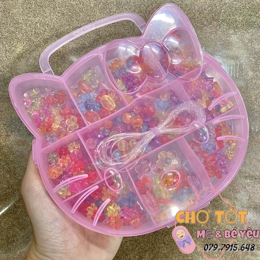 Hộp Xâu Hạt, Xâu Vòng, Xỏ Dây Chuỗi Hạt Cho Bé