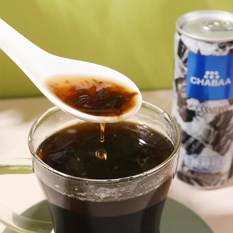 Nước sương sáo ChaBaa chuẩn nội địa Thái Lan  thùng 24 lon , ngọt nhẹ không gắt co thạch dai giòn