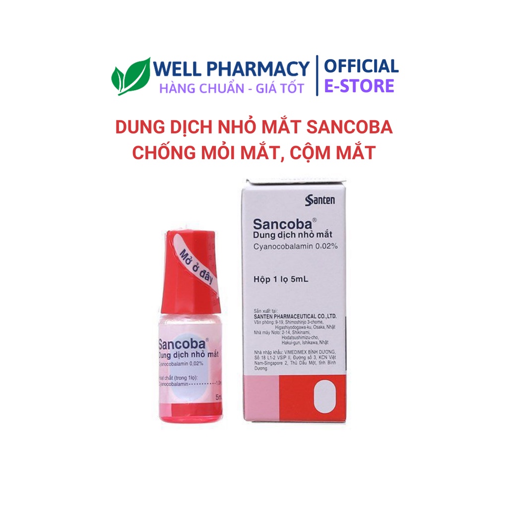 DUNG DỊCH DƯỠNG MẮT CẬN, LOẠN THỊ SAN.COBA 5ml