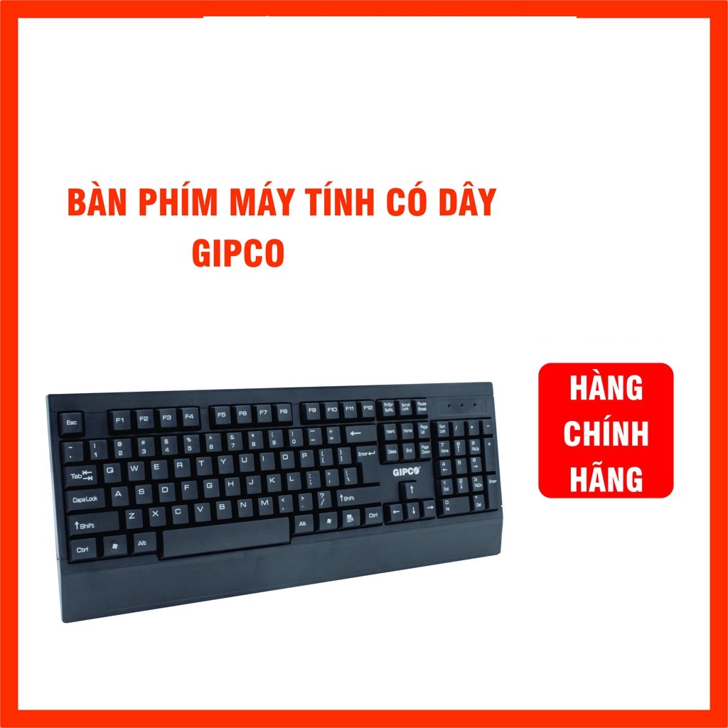 Bàn phím  máy tính Gaming Fortech KB132 R8 Gipco dùng cho máy tính pc, laptop