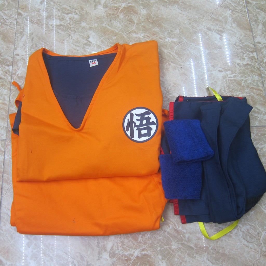 Bộ quần áo Dragon Ball  Son Goku cosplay (1.6 - 1.75m)