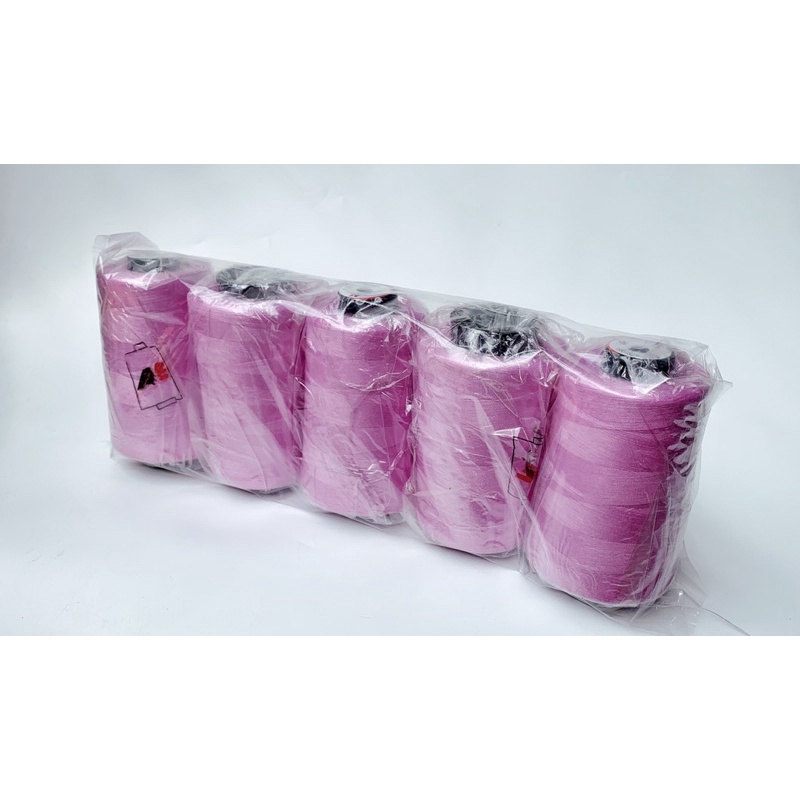 VỈ 5 CUỘN CHỈ MAY 5000M MÀU TÍM CÀ
