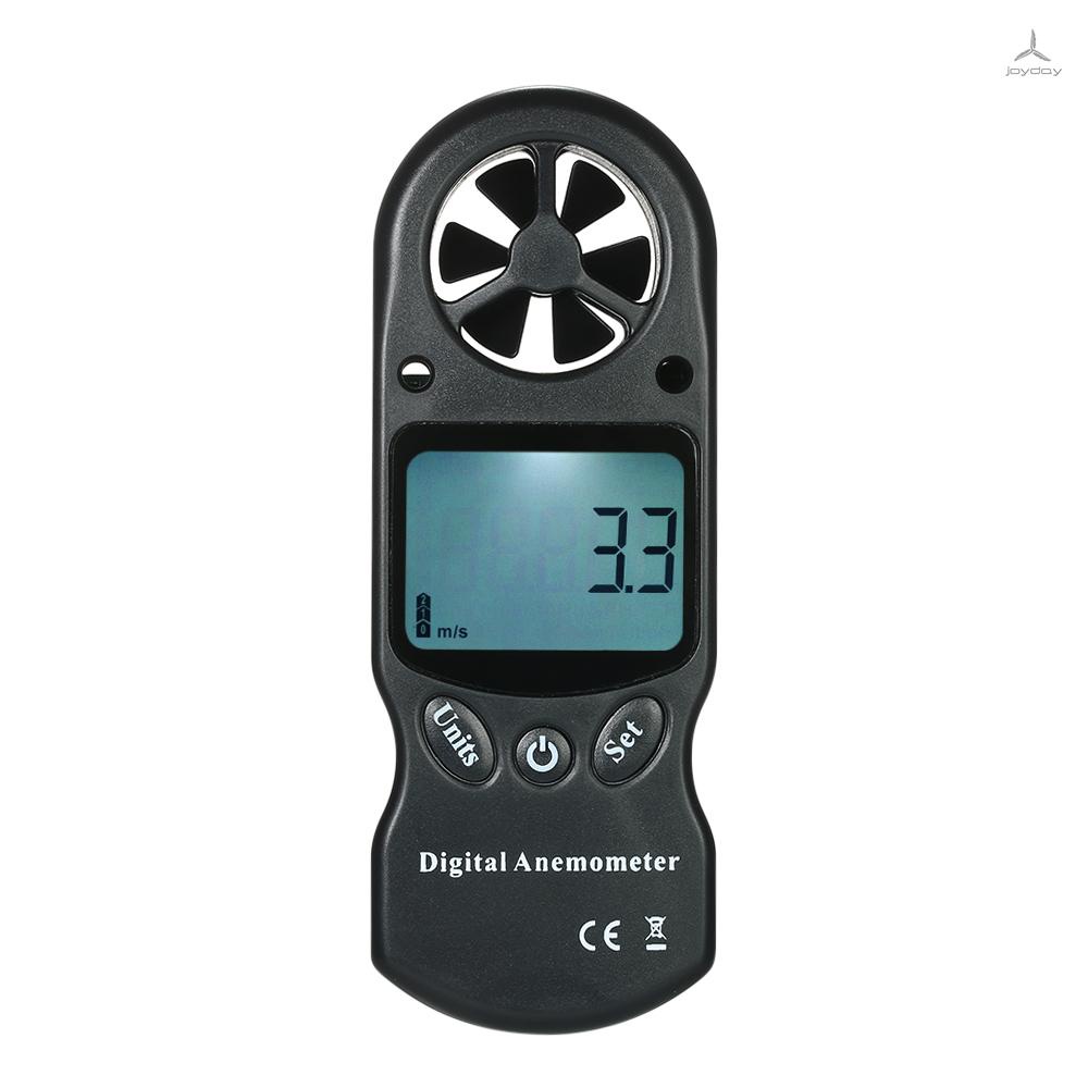 Joy Máy Đo Tốc Độ Gió / Nhiệt Độ / Độ Ẩm / Nhiệt Độ / Gia Tốc / Chỉ Số Cầm Tay 8 Trong 1 / Áp Suất Cao / Độ Ẩm / Lạnh / Đen LCD
