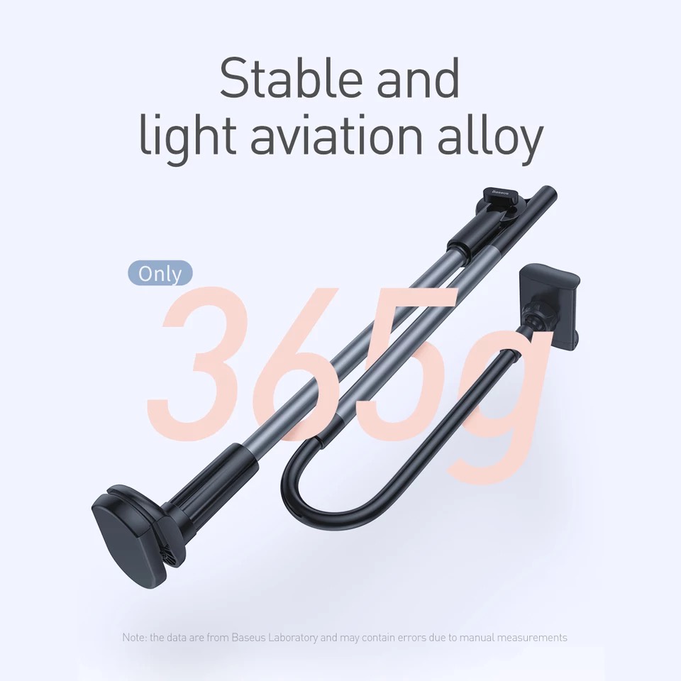 Đế kẹp điện thoại Baseus với cánh tay dài linh hoạt giữ điện thoại từ 4 inch đến 6.5 inch trên bàn , đầu giường