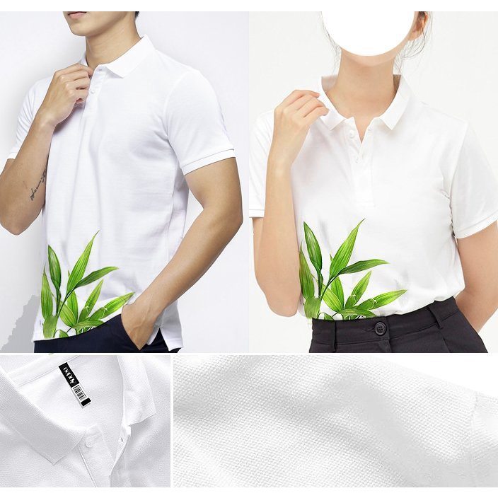Áo Thun Polo Nam Cặp Đôi Couple áo thun có cổ in 3D sắc nét Polo phong cách lịch lãm độc đáo -B&W POLO144