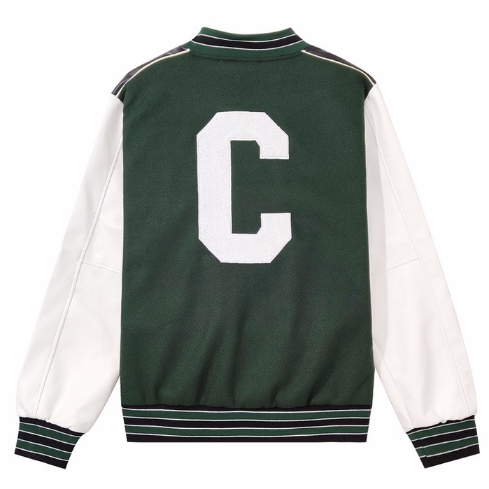 Áo khoác C3line loose teddy green bomber jacket ss21