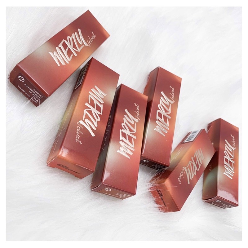 [Màu V13-V18]SON KEM MERZY VELVET TINT SEASON 3 VỎ ĐỎ | BigBuy360 - bigbuy360.vn