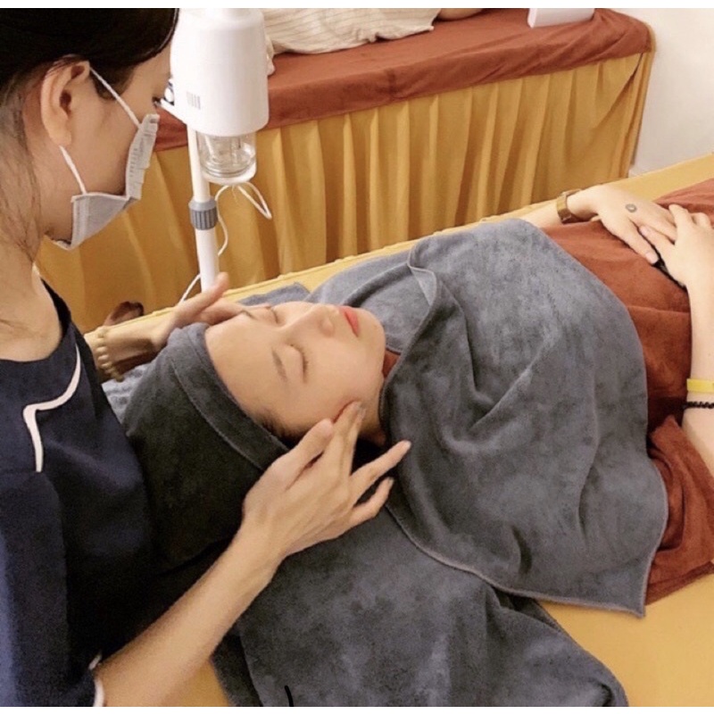 Khăn gội đầu, quấn đầu phủ gối spa kt 35x75