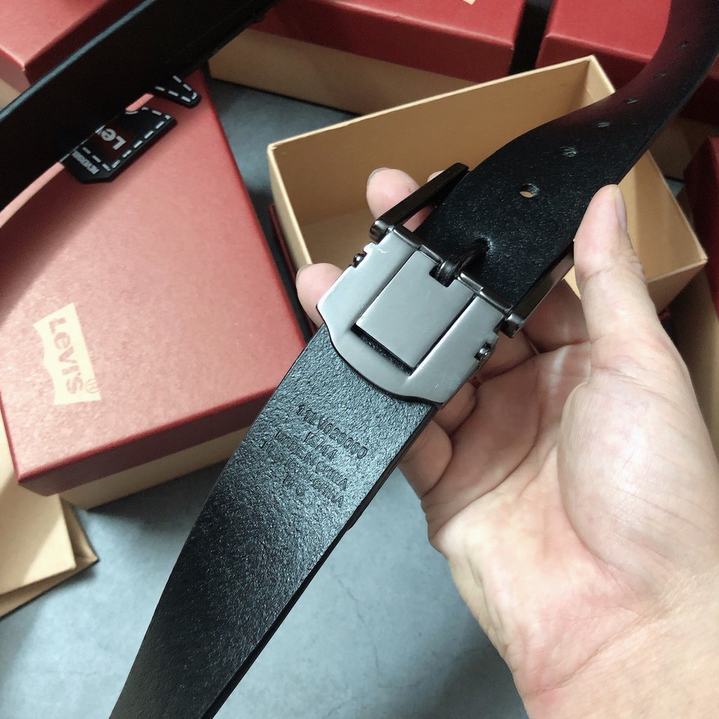 Nịt Levis khóa gài vuông dây trơn - NN170