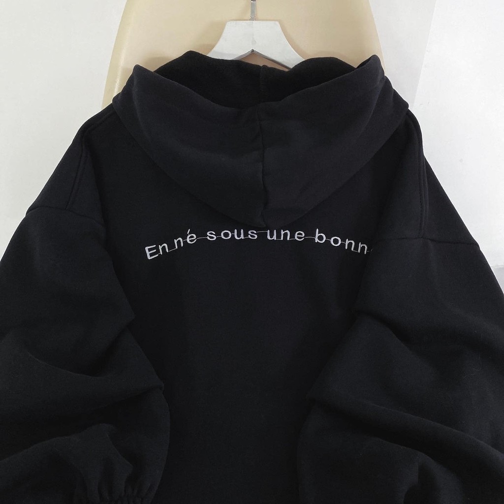 Áo Khoác Nỉ Form Rộng Logo Con Bò COW Ulzzang