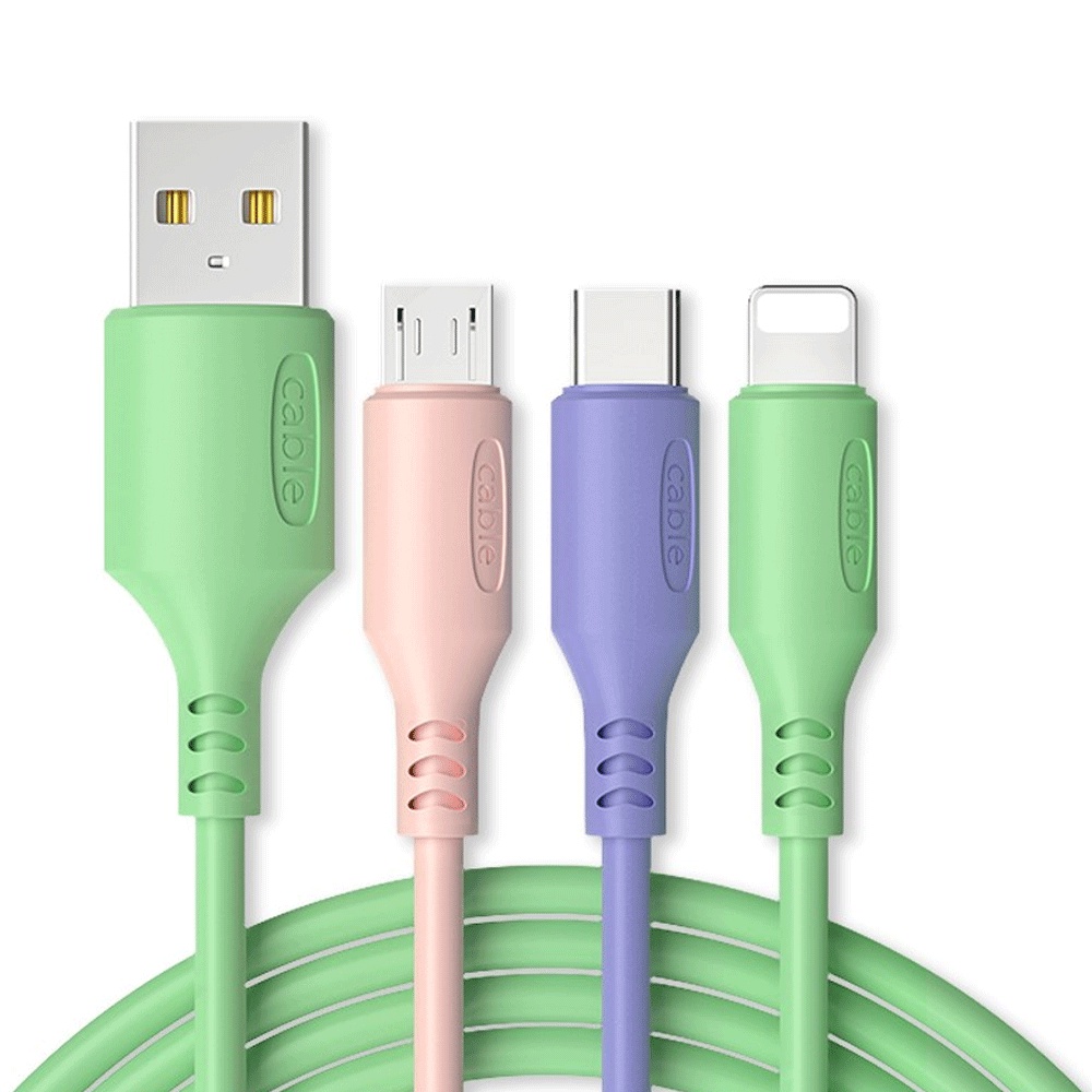 Dây Cáp Sạc 2.4A Chuyên Dụng Nhiều Màu Tuỳ Chọn Kích Thước 1M Dành cho IPMicro Type-C USB