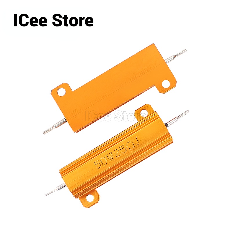 Điện Trở Kim Loại Nhôm RX24 50W 100W 1R 2R 4R 5K 6R 8R 10K 15K 20K ohm Chuyên Dụng