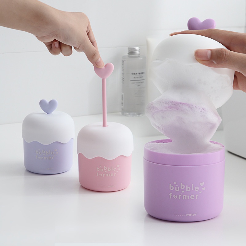 [Hàng mới về] Cốc tạo bọt sữa rửa mặt cầm tay nhỏ gọn mới tiện lợi