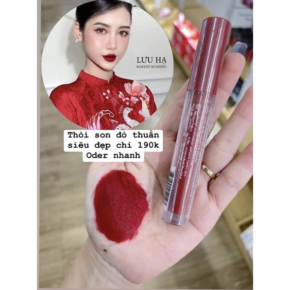 Son thái đỏ thuần siêu lì siêu bền màu .