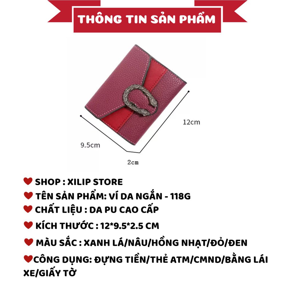 Ví Nữ FREESHIP Ví Nữ Mini nhiều ngăn cầm tay điệu đà dễ thương mẫu 118G