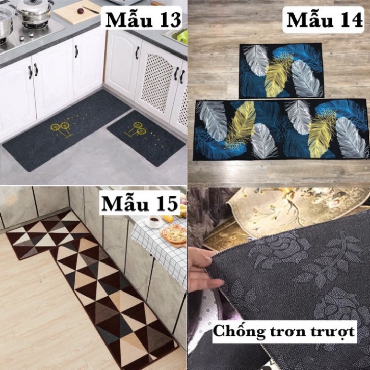 BỘ 2 THẢM BẾP 3D CAO CẤP CHỐNG TRƠN TRƯỢT_bachhoaonline.shop