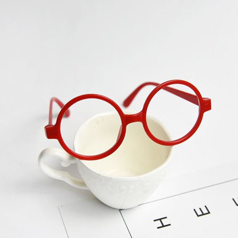 Gọng Kính Tròn Màu Đỏ / Đen Cho Bé