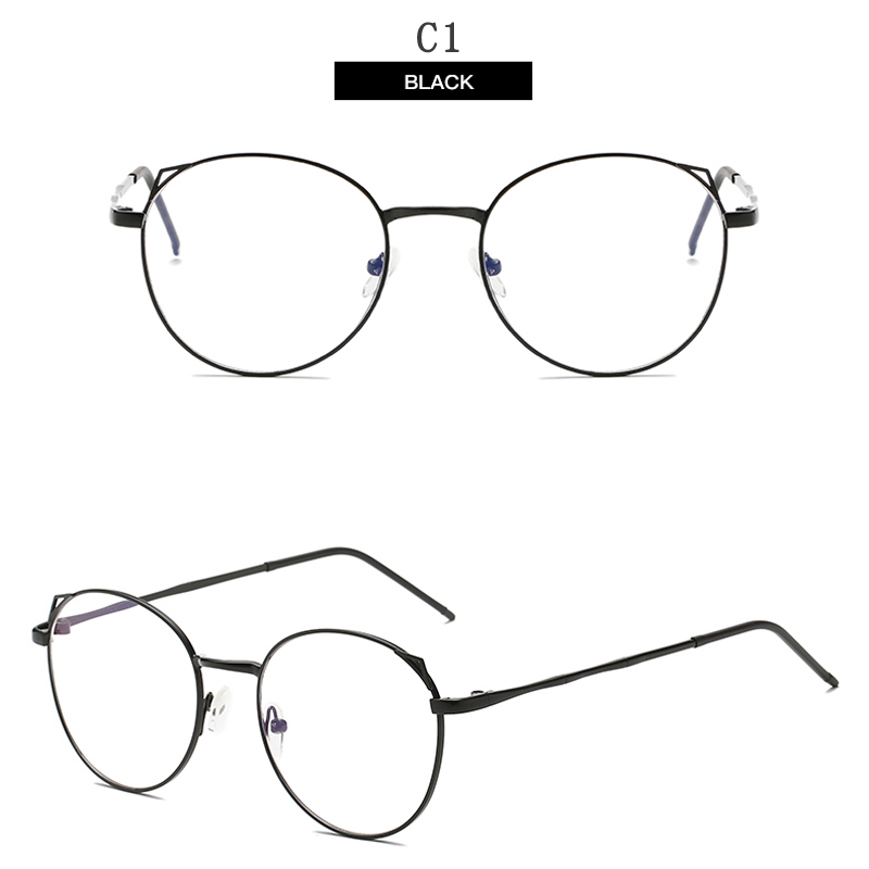 Kính mát gọng kim loại tròn Unisex