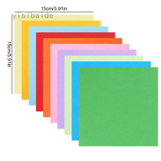 Bộ 100 Giấy Xếp origami 15 * 15cm Nhiều Màu Sắc Độc Đáo