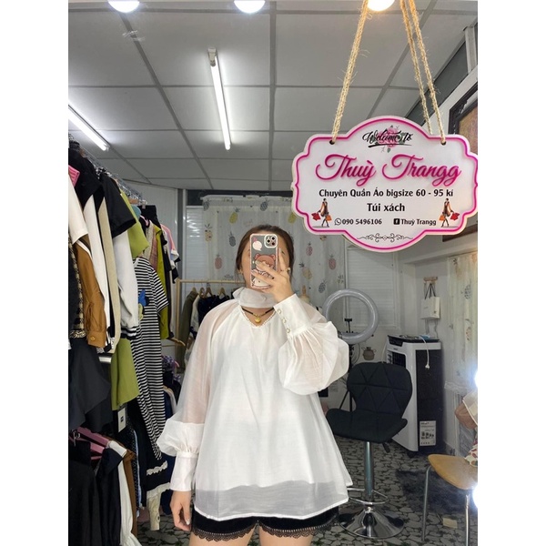 Áo voan tơ cao cấp bigsize Thuỳ Trangg