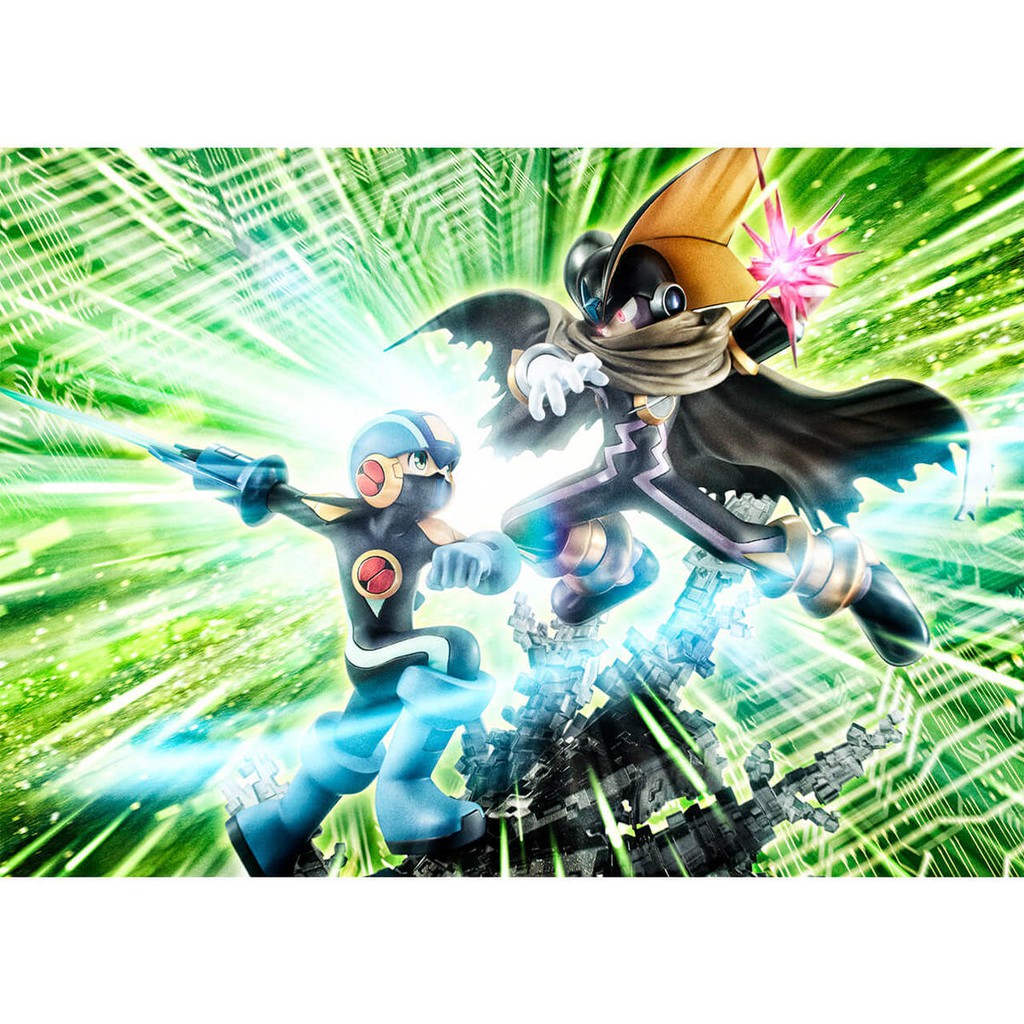 MÔ HÌNH NHÂN VẬT TĨNH MegaHouse MegaMan vs. Bass GCCDX Mega Man Battle Network Figure