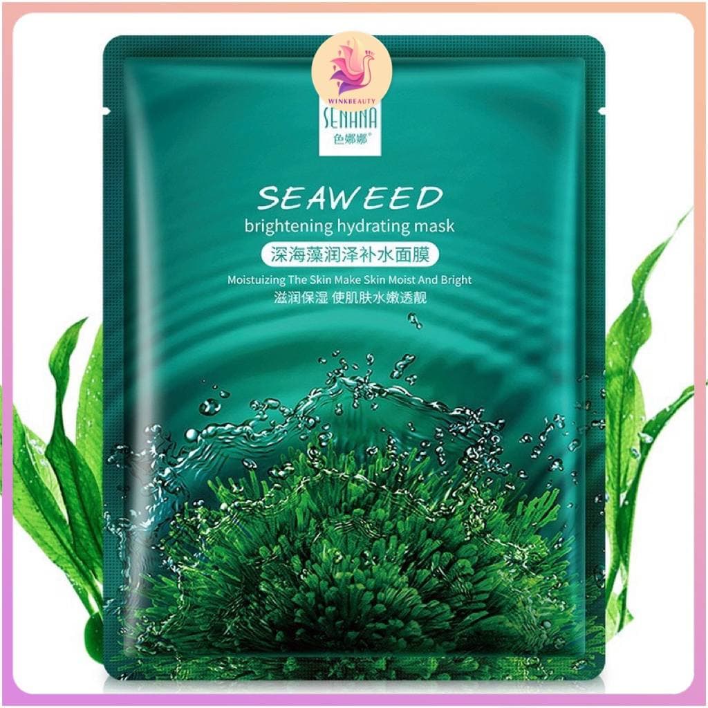[N122] Mặt nạ Tảo biển cấp nước kiềm dầu và làm sáng da Seaweed brightening hydating Mask WINKBEAUTY