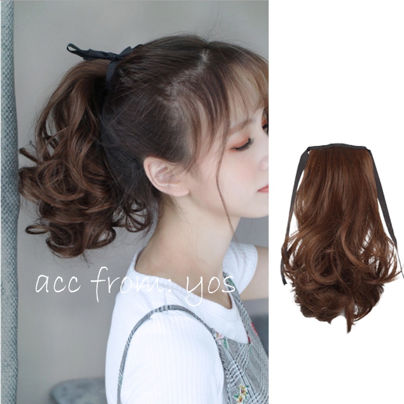 Tóc giả đuôi xoăn Hàn Quốc hàng dệt tay cao cấp cho nữ