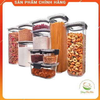 Set hộp Rubbermaid Brilliance 10 hộp lớn.
