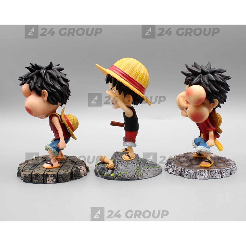 [15CM] Mô hình tượng đồ chơi Monkey D Luffy Chibi có base đẹp TRONG anime đảo hải tặc fig figure one piece