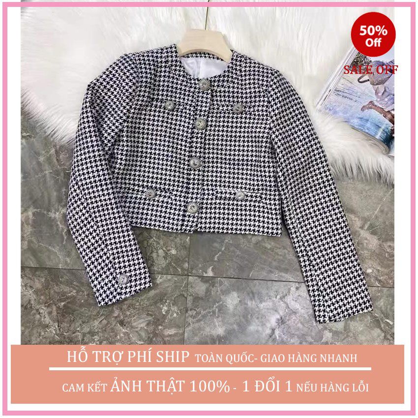 ÁO KHOÁC NHẸ NỮ CHẤT LIỆU DẠ TWEED SIÊU RẺ HỌA TIẾT ZICZAC THỜI TRANG CỰC HOTTREND MÙA THU ĐÔNG  2020