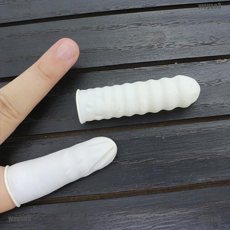 (Hàng Mới Về) Bộ 20 / 100 Vỏ Bọc Ngón Tay Bằng Cao Su Latex