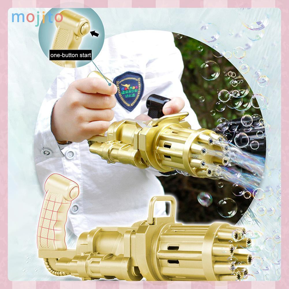 Súng Bắn Bong Bóng Xà Phòng 2 Trong 1 Cho Bé