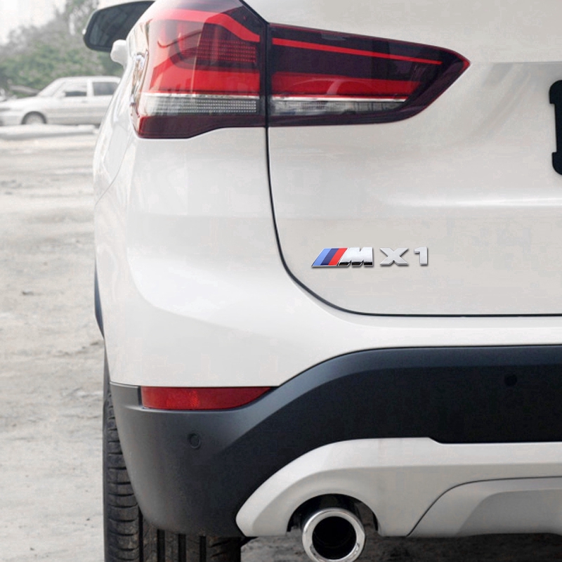1pcs X1 X2 X4 X5 X6 Car Badge Sticker Car Rear Box Labeling for BMW M 1 3 4 5 6 7 E Z X M3 M5 M6 E39 E46 E30 E28 E91 E92 Car Styling