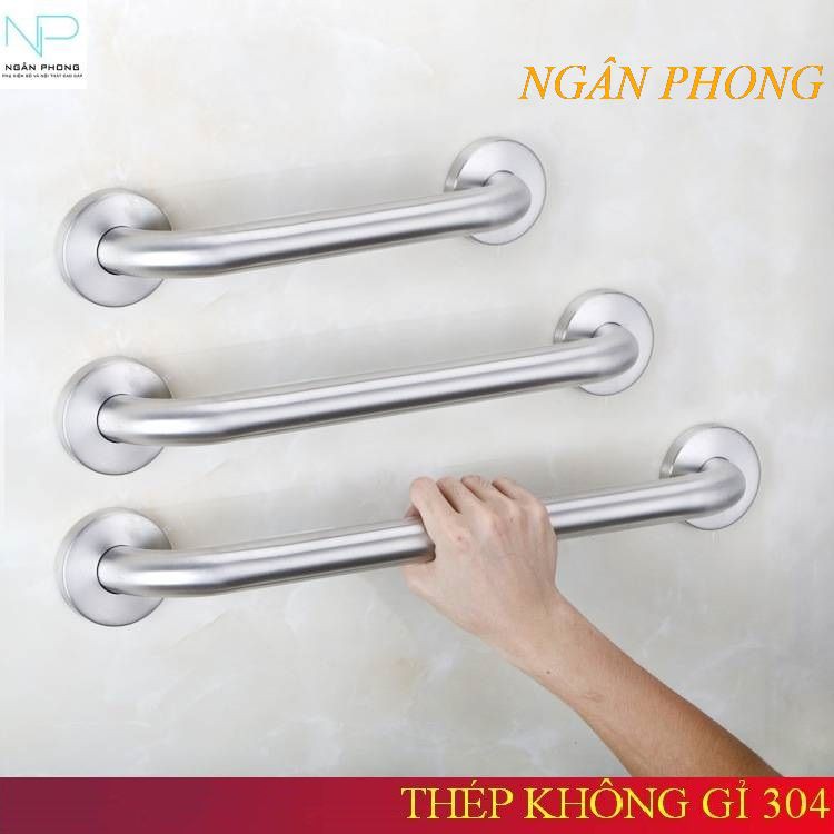 TAY VỊN AN TOÀN PHONG TẮM INOX 304- CÁT MỜ