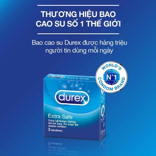 Bao cao su Durex Extra Safe 3 bao