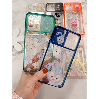 (iPhone 7 đến 12 Pro max)_Ốp lưng kute hoạt hình trượt bảo vệ camera viền màu siêu đẹp hot hít 2021