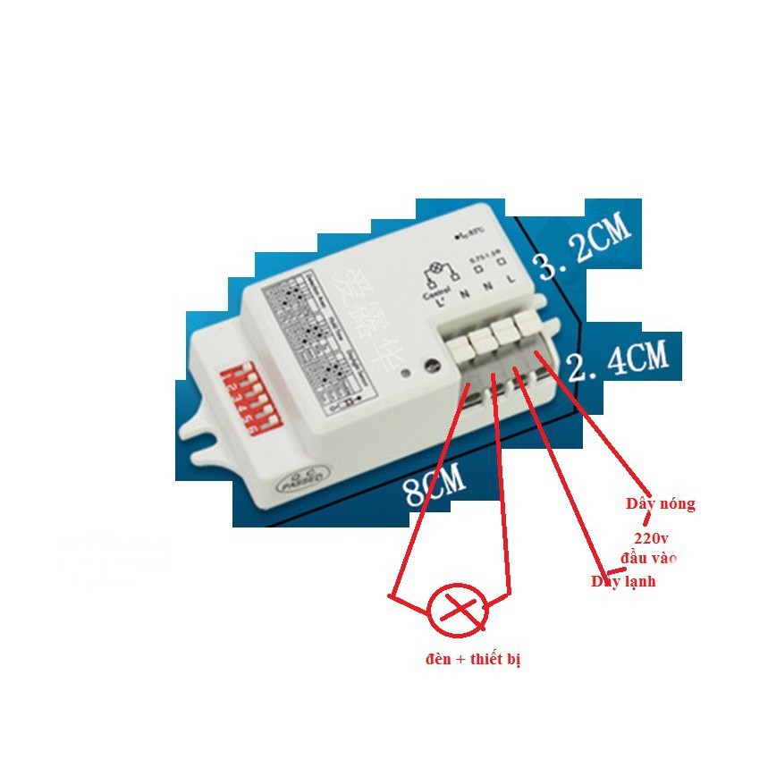 Công tắc cảm biến tự động đóng tắt, Có điều chỉnh công suất lớn 800w (APH 01K)