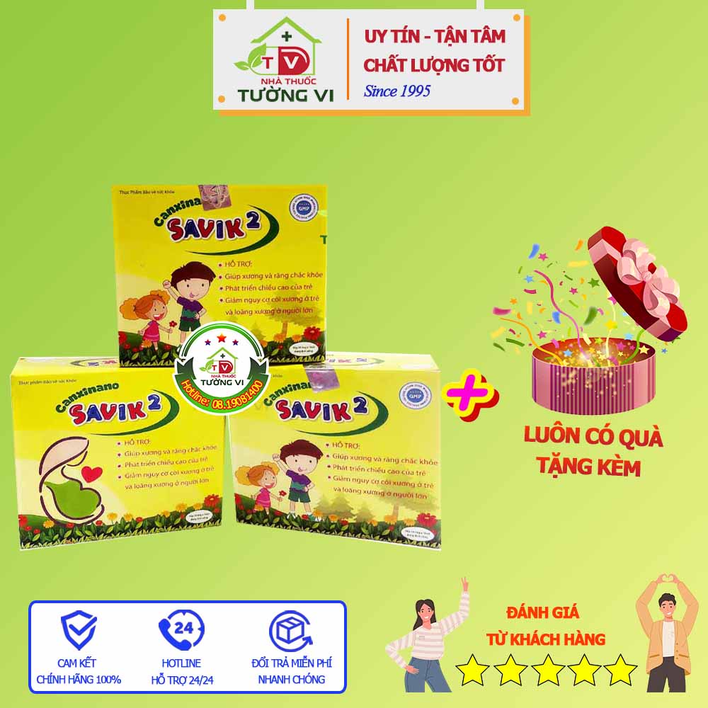 Canxinano SaviK2 - Giúp xương và răng chắc khỏe