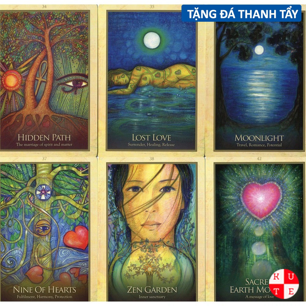 Bộ Bài Oracle Gaia 45 Lá Bài Tặng File Hướng Dẫn Tiếng Anh Và Đá Thanh Tẩy C188
